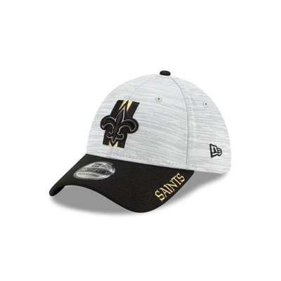 New Orleans Saints Gorra | New Era Official NFL Training 39thirty Stretch Fit Cap Mexico - Negros
